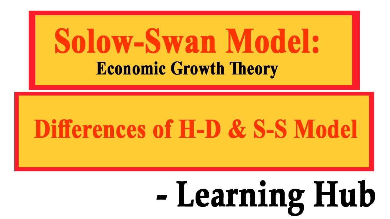 Solow-Swan Model: Economic Growth Theory, Convergence, Golden Rule & Difference of H-D & S-S Model