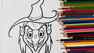 Transforming This Wicked Witch Page Into a Masterpiece #colors game 