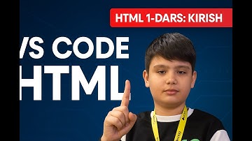 HTML 1-dars: Kirish
