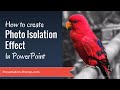 How to create Photo Isolation Effect In PowerPoint