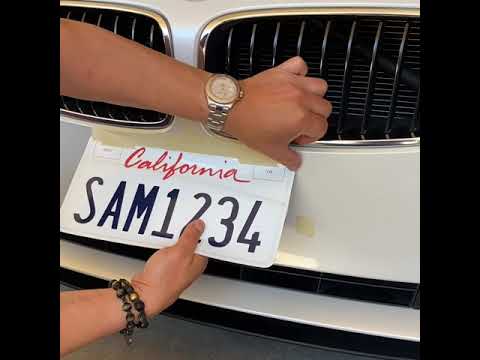 License Plate Wrap - Installation - www.licenseplatewrap.com