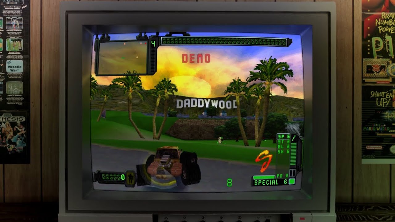 Retroarch Immersive TV Bezel - Rouge Trip Vacation 2012 (PS1) Demo Attract