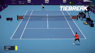 TIEBREAK - John Isner Vs Novak Djokovic I Miami Masters I Legendary AI (PS5)