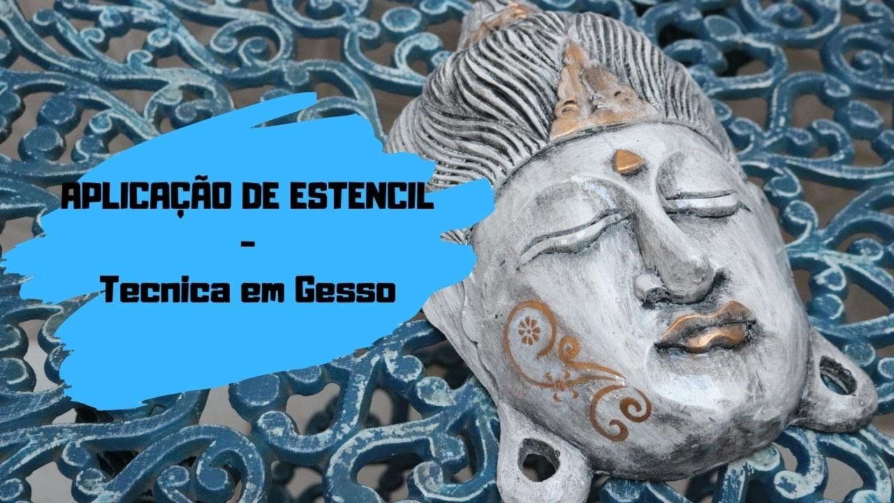 APLICAÇÃO DE ESTENCIL NO GESSO