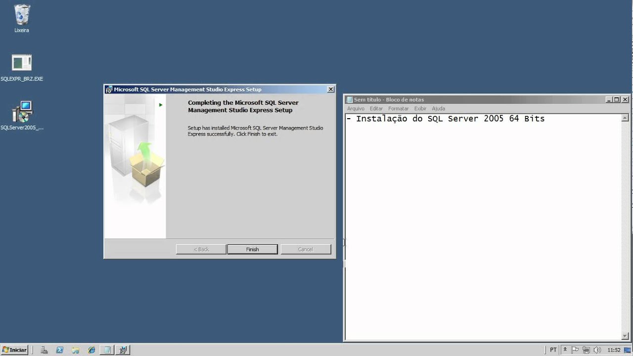 Instalação Sql Server 2005 - VipCustos - YouTube