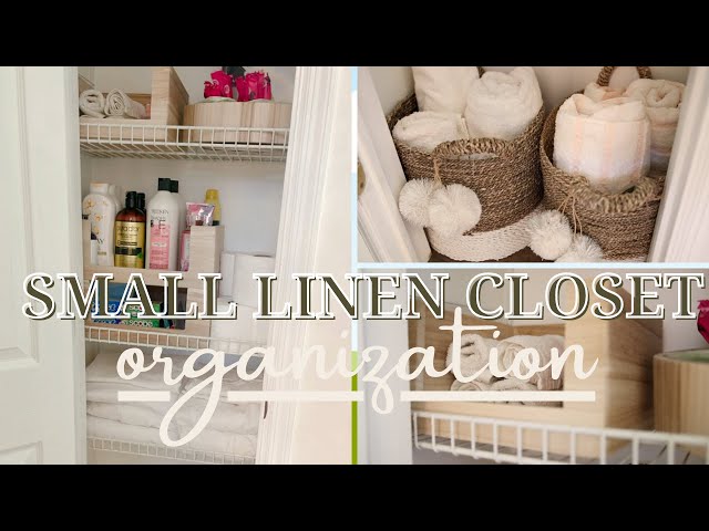 Narrow Linen Closet Storage Options Made Easy - Sabrinas Organizing