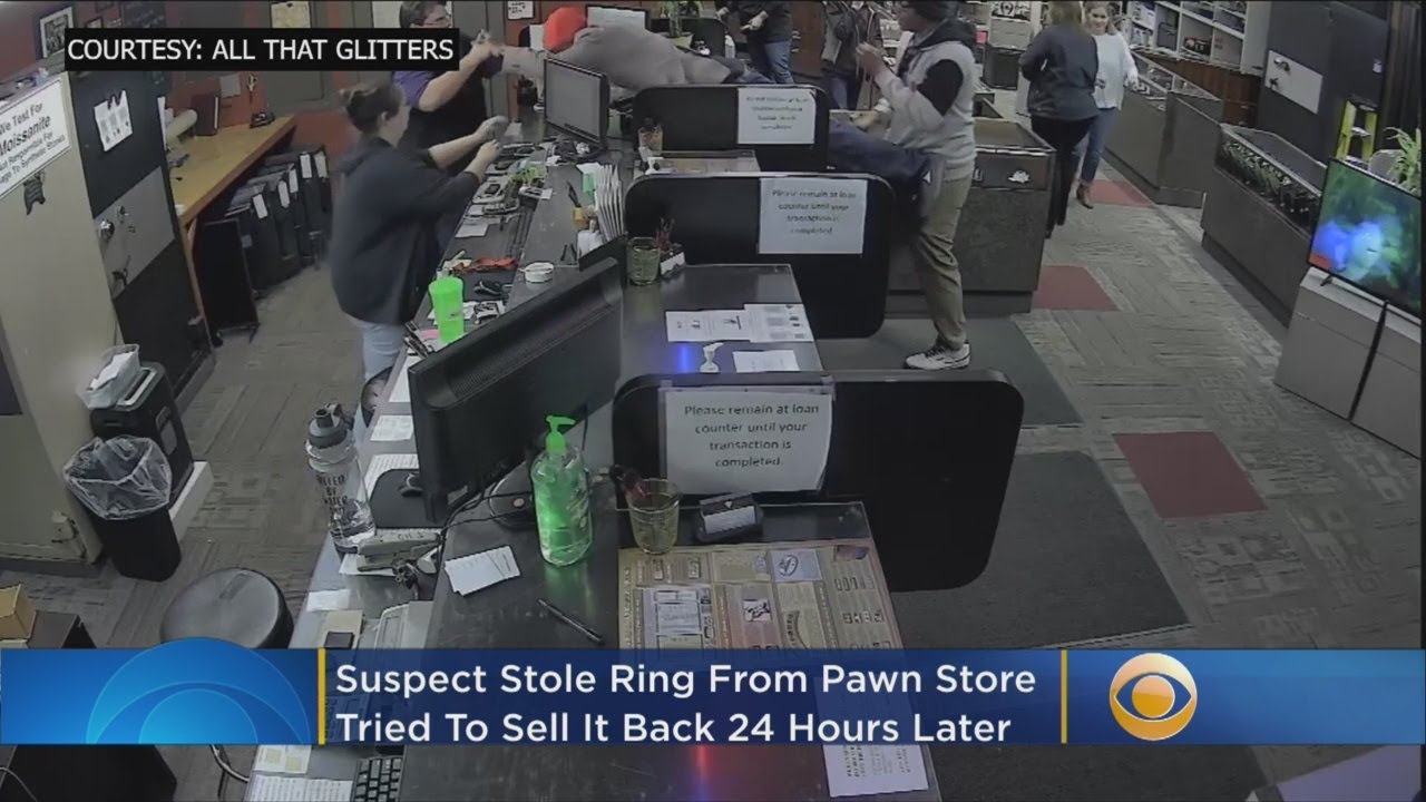 WATCH: Man Steals Ring From Pawn Shop, Then Tries To Sell It Back - YouTube
