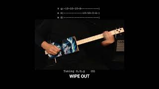 Wipe Out - The Surfaris No Chat Lesson For Fretless Slide 3 String