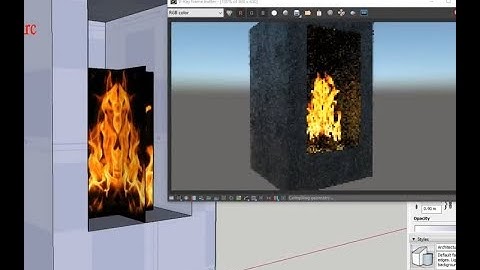 How Make Fire Material In Vray Next SketchUp