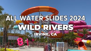 Wild Rivers Irvine All Water Slides Compilation 2024