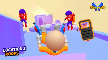 Location 3 - Roofs | Run n Gun - AIM Shooting | Android Gameplay