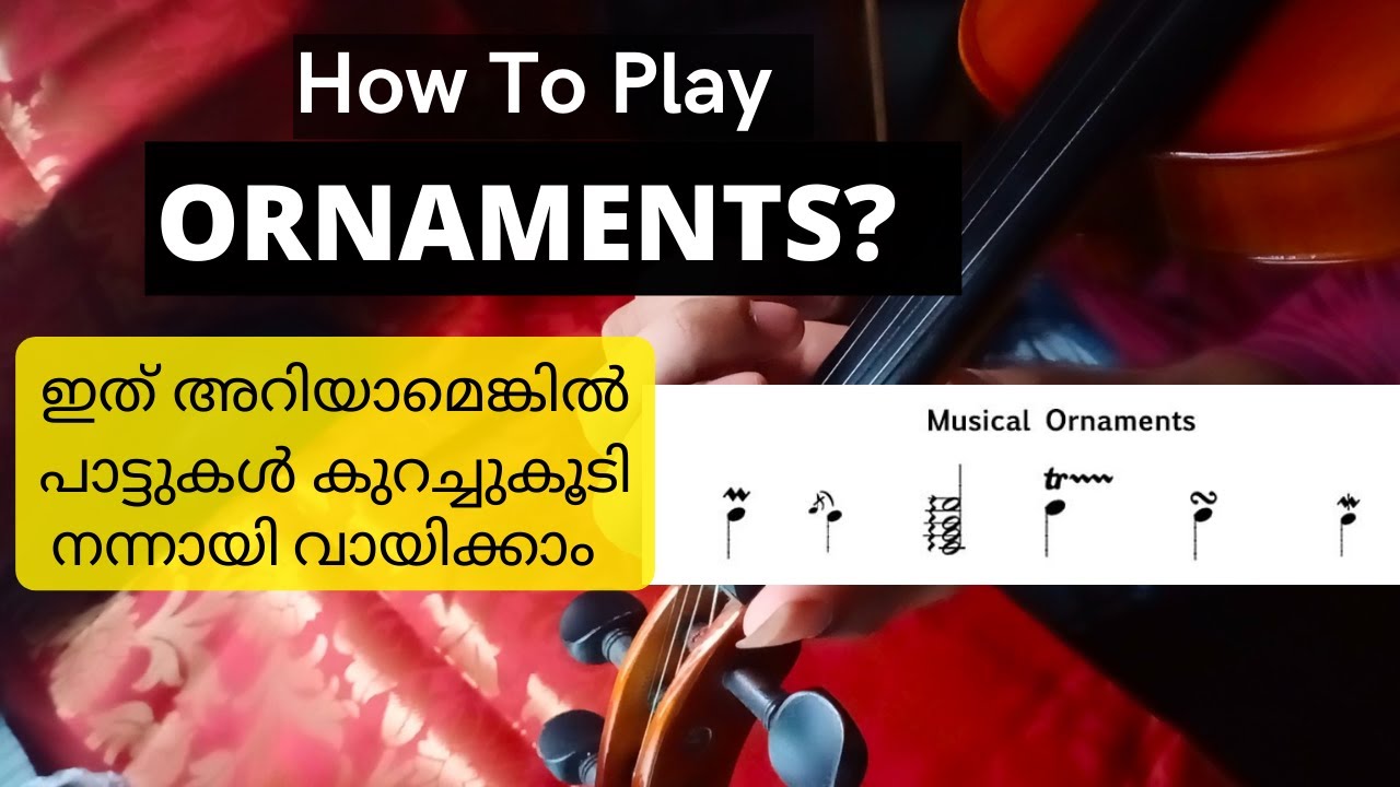 How to do Ornamentation (Alankaar) on the Violin? Malayalam Violin