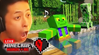 【ハードコア】命懸けの素材集め!究極の巨大温泉が遂に完成...!【マイクラ - Day38】