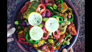 اسهل و الذ طريقة تحضير طاجين الحوت الصنور بشرمولة و الخضرة ? tajine de poisson ?