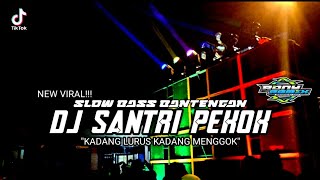 DJ SANTRI PEKOK_Kadang Lurus Kadang Menggok || SLOW BASS BANTENGAN || DJ RONI RMX