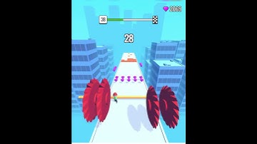 Roof Rails : Gameplay Unlock Level 38 (iOS, Android)