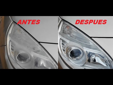 CLEAN CAR HEADLIGHTS OPAQUE / LIMPIAR FAROS OPACOS DEL COCHE 