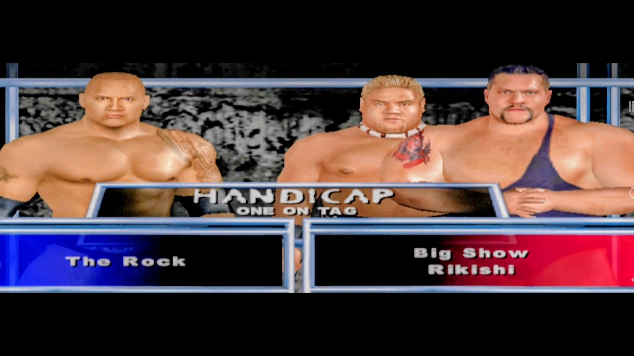 Can The Rock Survive 2 Giants? | vs Big Show & Rikishi Handicap Match | Wwe SmackDown HCTP |