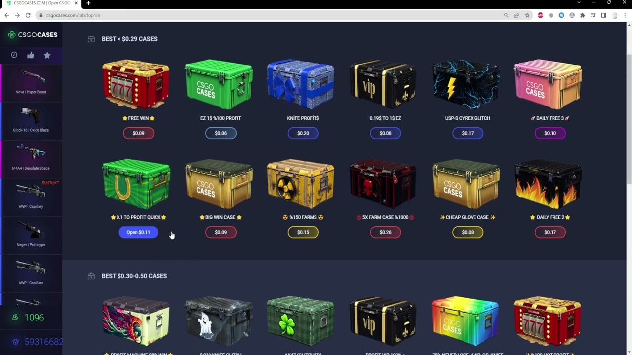 I was winning almost===DAY #3 (CSGOCASES.COM) DAILY FREE CASE