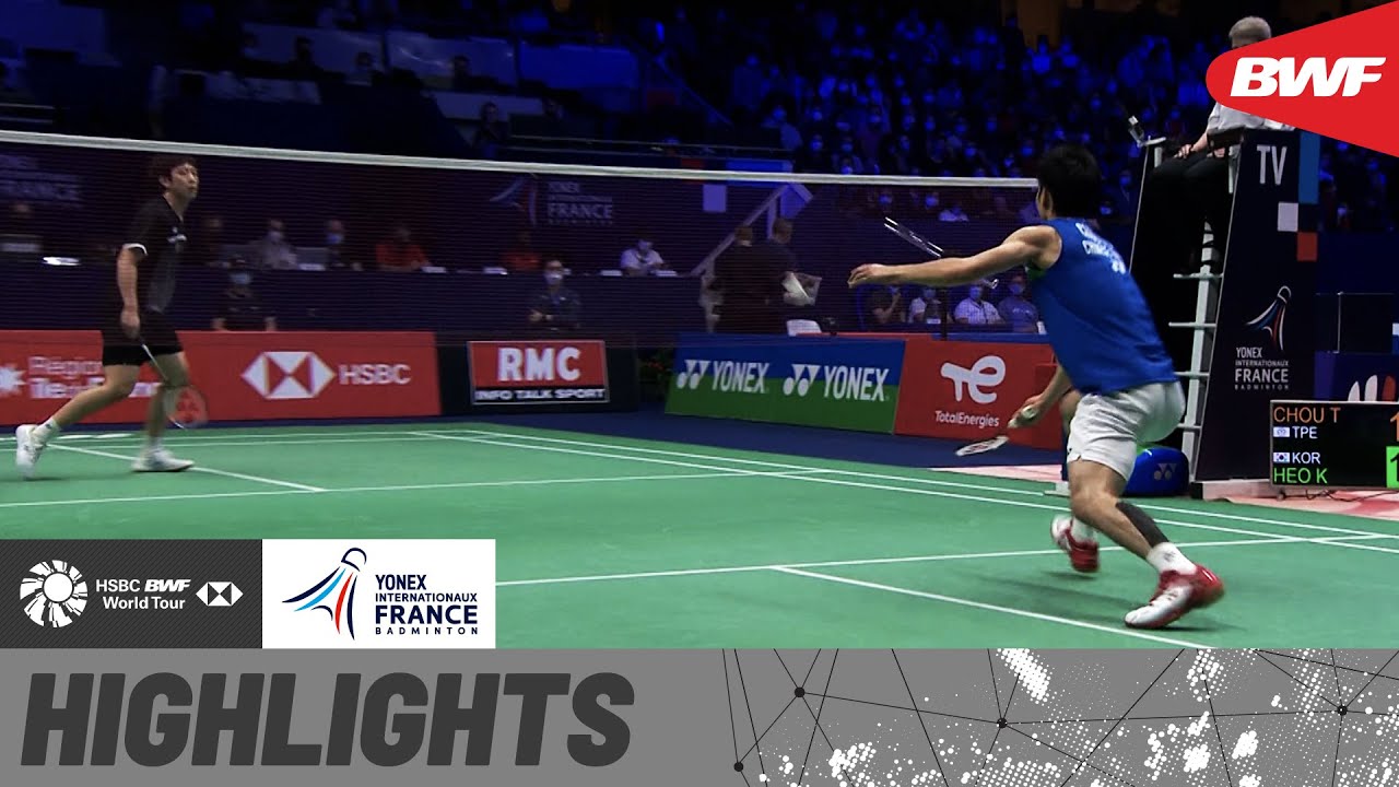 Chou Tien Chen and Heo Kwanghee clash as they set their sights on a finals spot in Paris