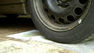 DIY cheap turn table for wheel alignment