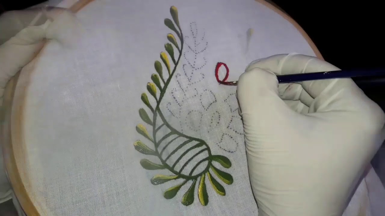 How to trace Design & Paint on Fabric YouTube