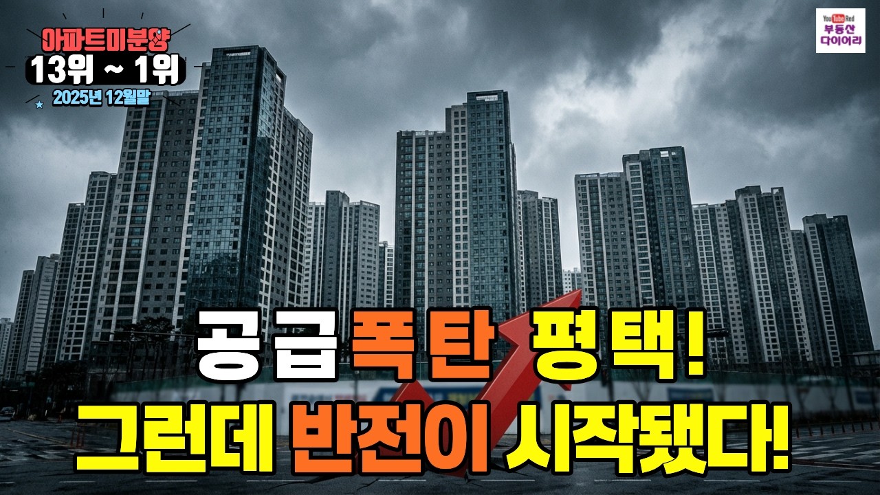 2025년12월 평택아파트 미분양의 순위를 알려드립니다.