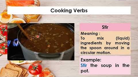 Module 6 : Food, please ! (Imperatives / Cooking Directions)