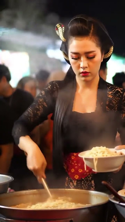 penjual kopi cantik berwajah Korea