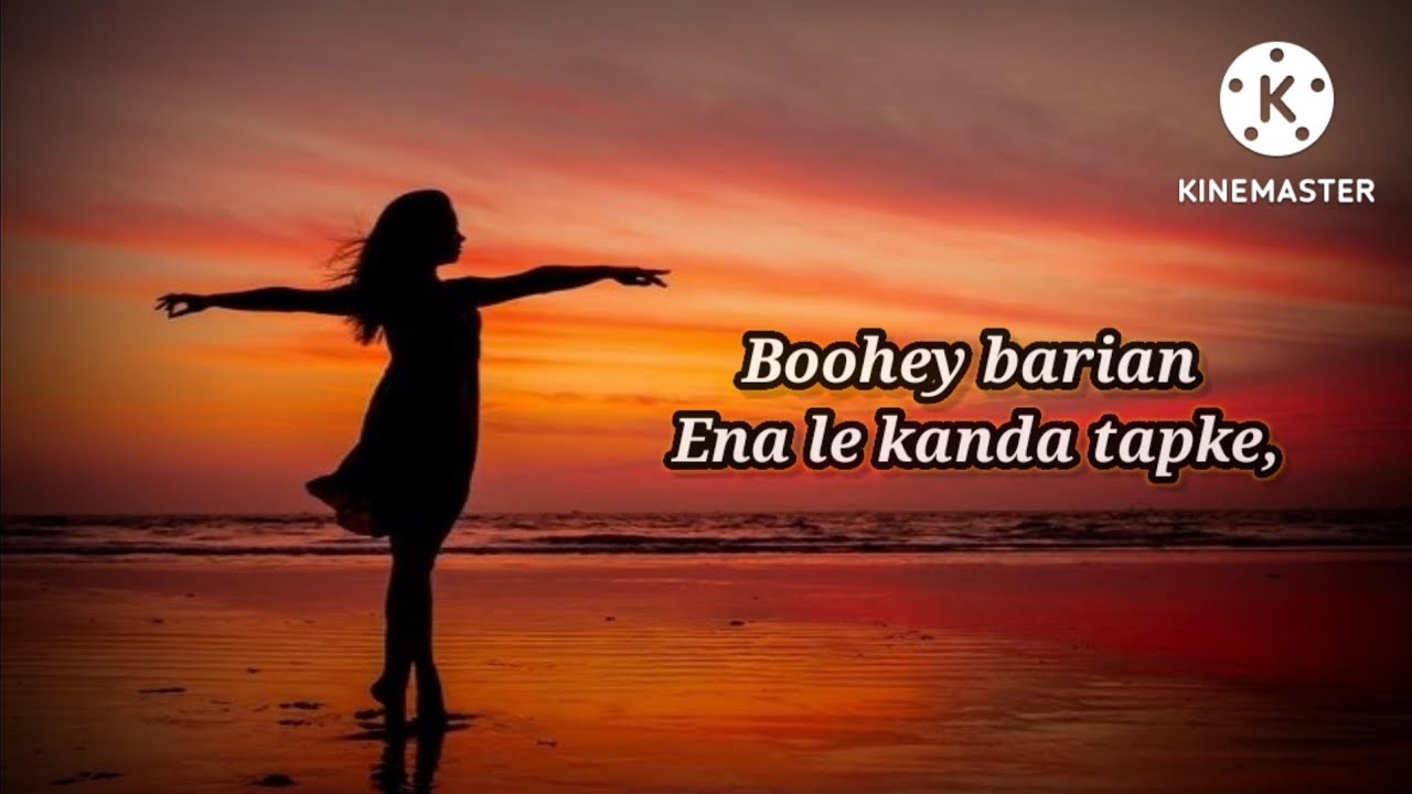 Boohey Barian  with lyrics   Hadiqa Kiani  Original Version