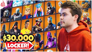 My $30,000 Fortnite LOCKER TOUR EXCLUSIVE SKINS