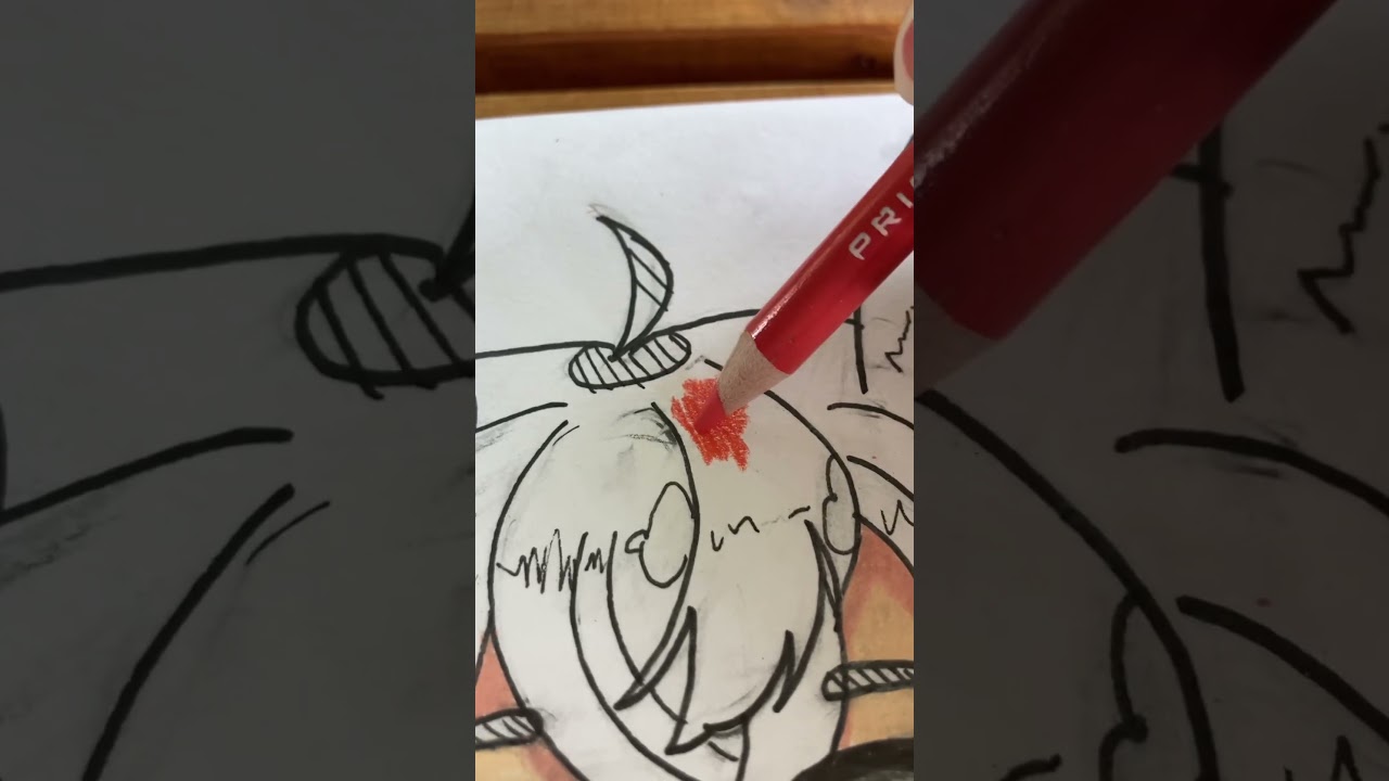 Drawing an anime fox girl 