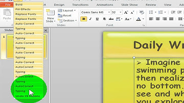 How to Use Undo and Redo In PowerPoint 2010 or 2007
