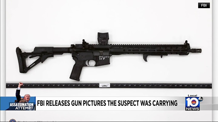 Feds release photos of gun used in attempted Donald Trump assassination