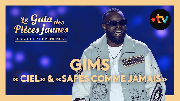 Gims interprète "Ciel" et "Sapés comme jamais" - Gala des Pièces Jaunes 2025