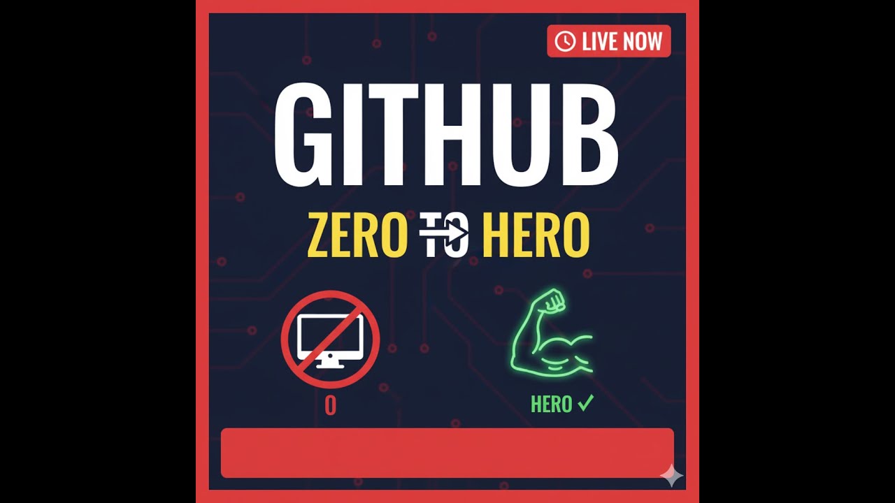 GitHub 'Zero to Hero' Masterclass 🚀 - YouTube