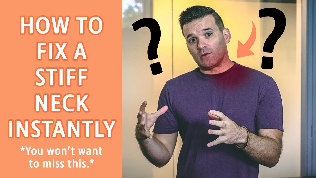 How To Fix A Stiff Neck Instantly - YouTube