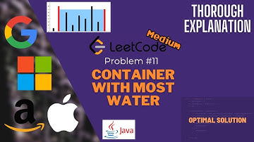FAANG Interview Questions - LeetCode Problem 11 - Container With Most Water Solution [Java] - MAANG