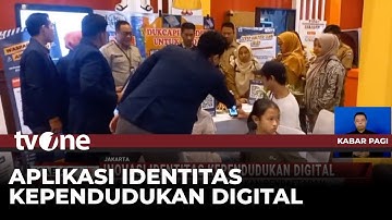 Warga Jakarta Antusias Daftarkan E-KTP ke Aplikasi Digital | Kabar Pagi tvOne