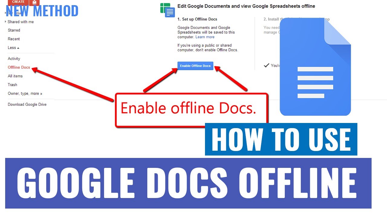 safari google docs offline