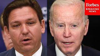 JUST IN: DeSantis Responds To Biden's Comments During Visit To Florida