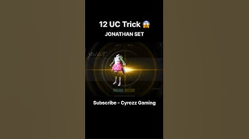 😱 12 uc trick jonathan set | Forest elf set 🔥 #pubgmobile #bgmi #shorts #ytshorts