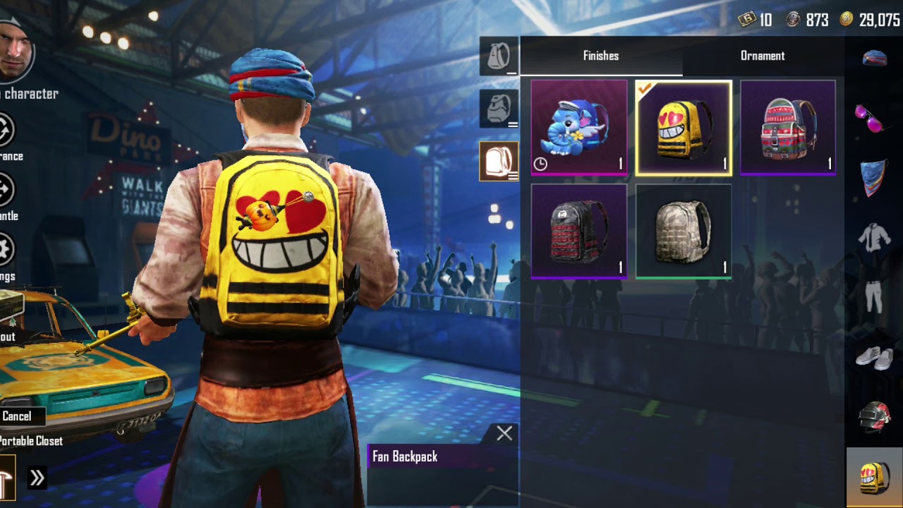 Pubg free back pack skins without UC. - YouTube