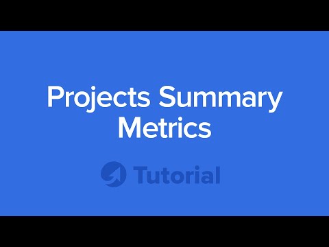 TeamGuru Tutorial: Projects Summary Metrics