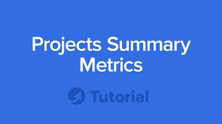 TeamGuru Tutorial: Projects Summary Metrics