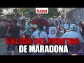 Así fue la salida del féretro de Maradona de la Casa Rosada rumbo al cementerio