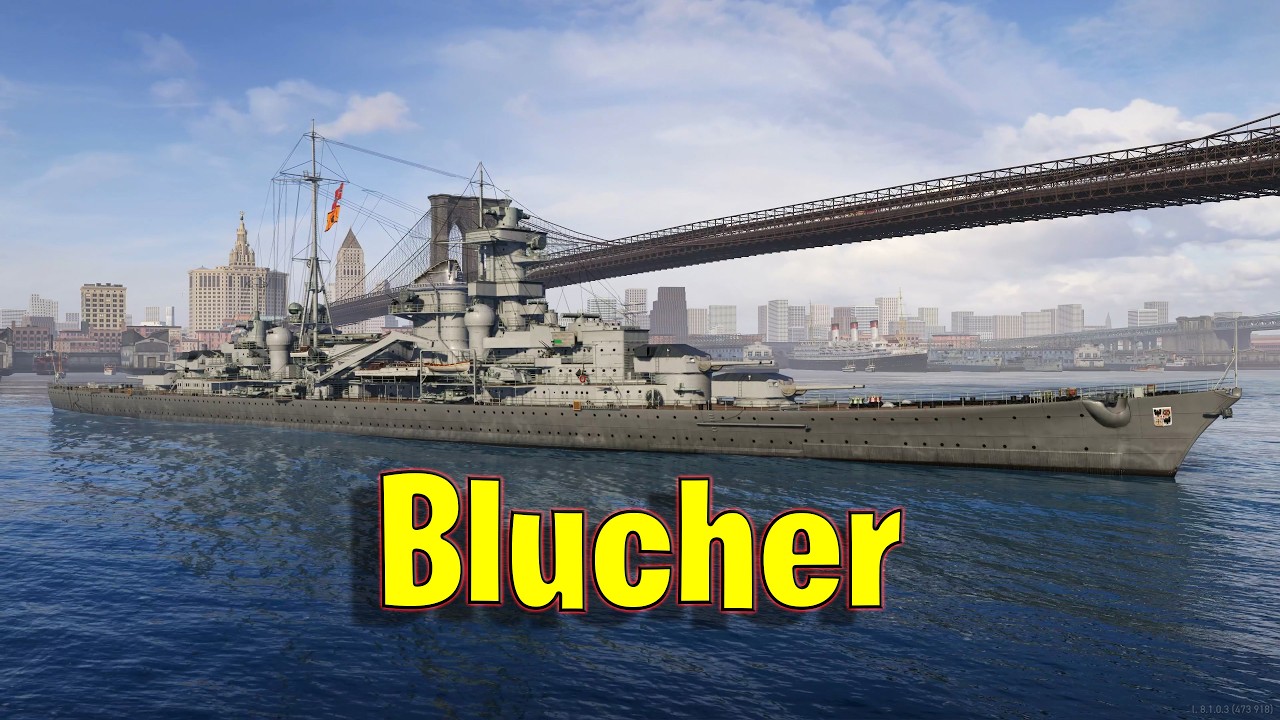 Meet The Blucher! Tier 8 German Cruiser in World of Warships Legends