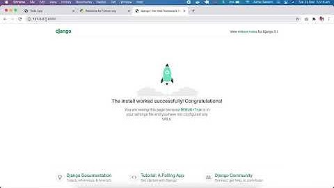 Django installation and setup in macOS part 2