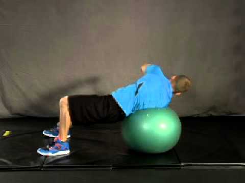 Swiss Ball, CORE torso rotation w/ weighted ball. - YouTube