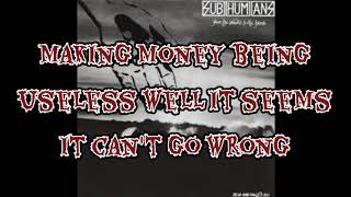 The Subhumans - From The Cradle To The Grave ( Lyrics Video )